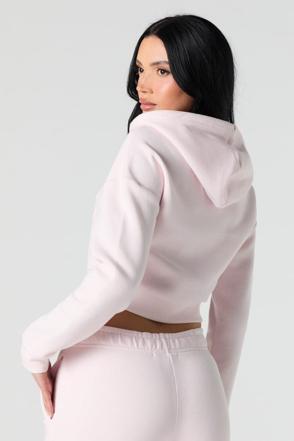 Zip-Up Crop Hoodie - 图片 11