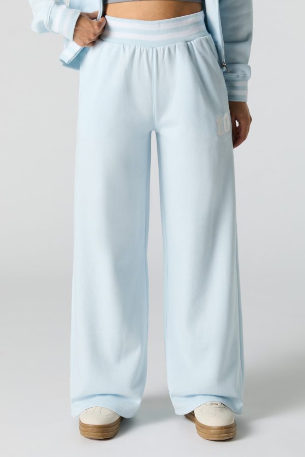 10 Embroidered Fleece Wide Leg Sweatpant - 图片 14