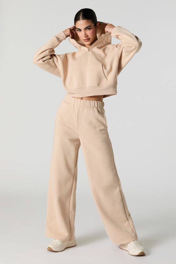 Active Wide Leg Fleece Sweatpant