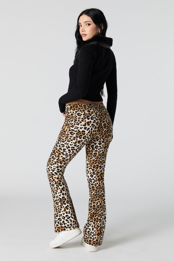 Cheetah Print Flare Pant - 图片 6