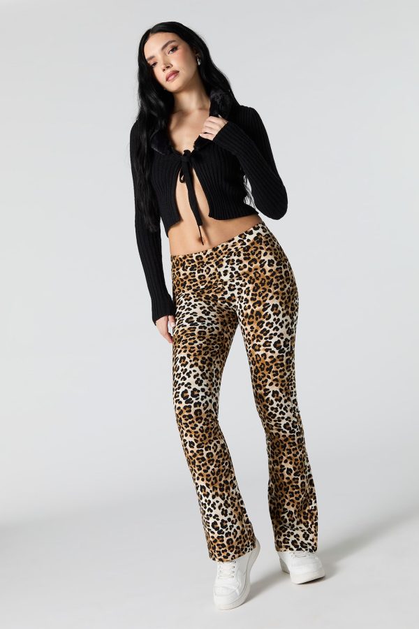 Cheetah Print Flare Pant - 图片 4