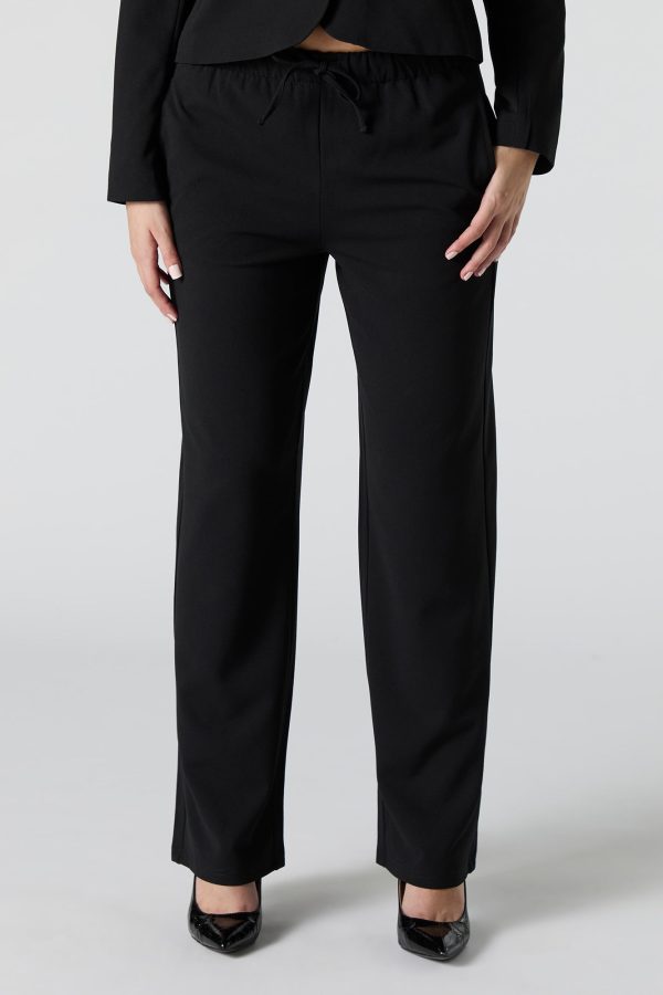 Drawstring Wide Leg Dress Pant - 图片 5