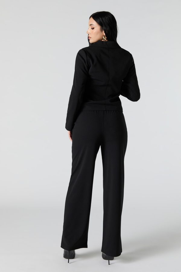 Drawstring Wide Leg Dress Pant - 图片 6