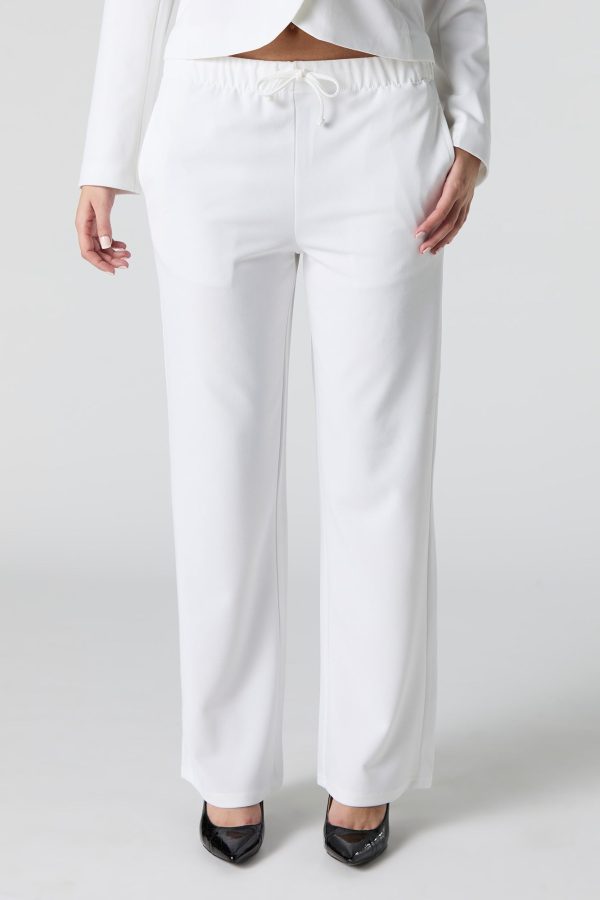 Drawstring Wide Leg Dress Pant - 图片 8