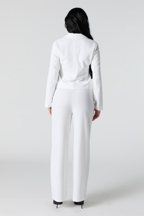 Drawstring Wide Leg Dress Pant - 图片 9