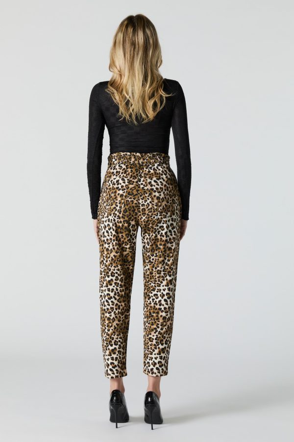 Cheetah Print Paperbag Pant - 图片 3