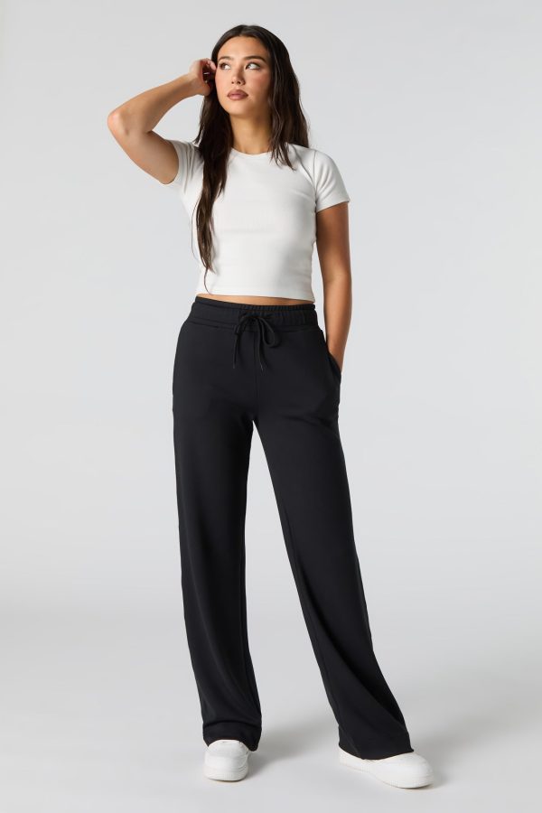 Pantalon habillé doux avec taille coulissante