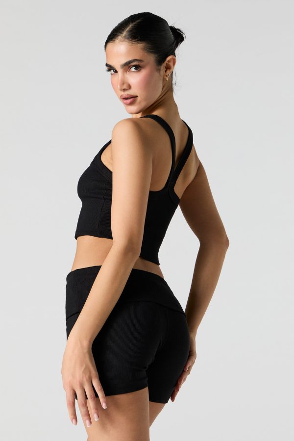 Camisole ctelée à rebord arrondi Active - 图片 5