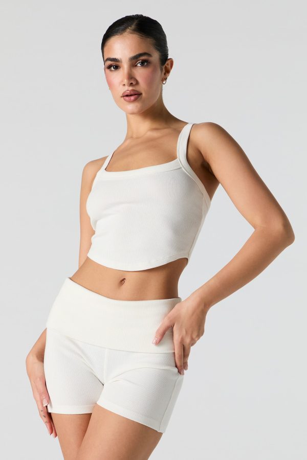 Camisole ctelée à rebord arrondi Active - 图片 10