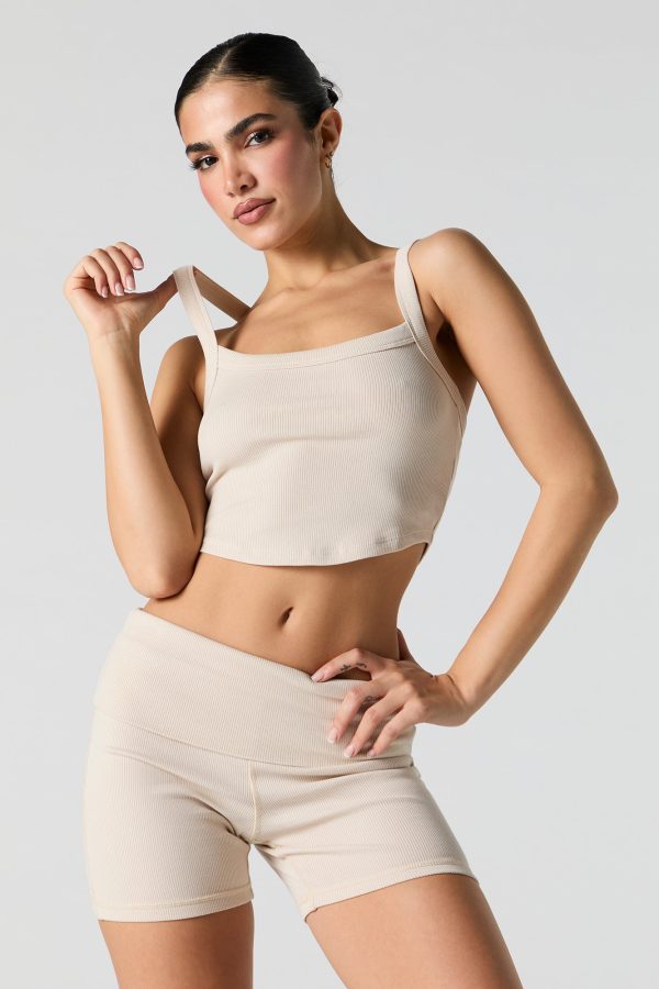 Camisole ctelée à rebord arrondi Active