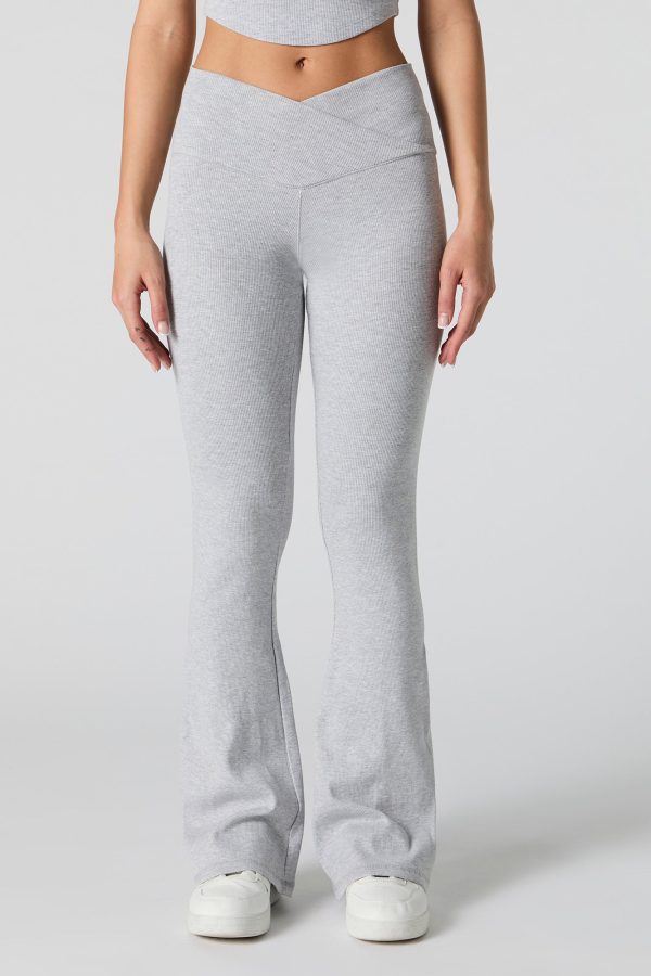 Active Ribbed V Waist Flare Pant - 图片 8