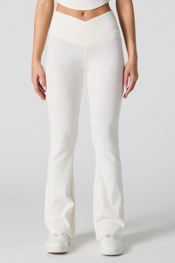 Active Ribbed V Waist Flare Pant - 图片 11