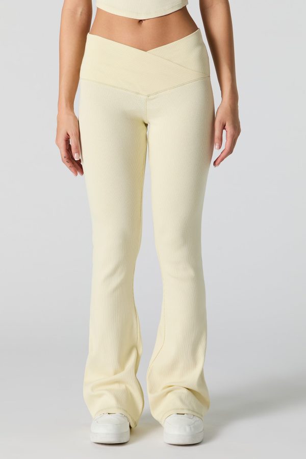 Active Ribbed V Waist Flare Pant - 图片 14