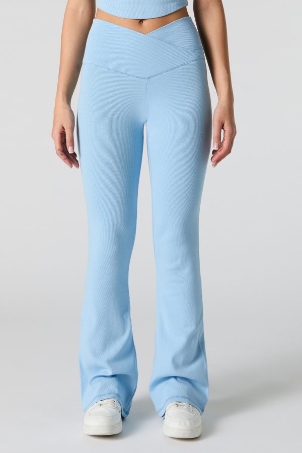 Active Ribbed V Waist Flare Pant - 图片 17