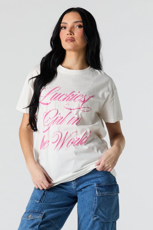 Luckiest Girl in the World Graphic T-Shirt