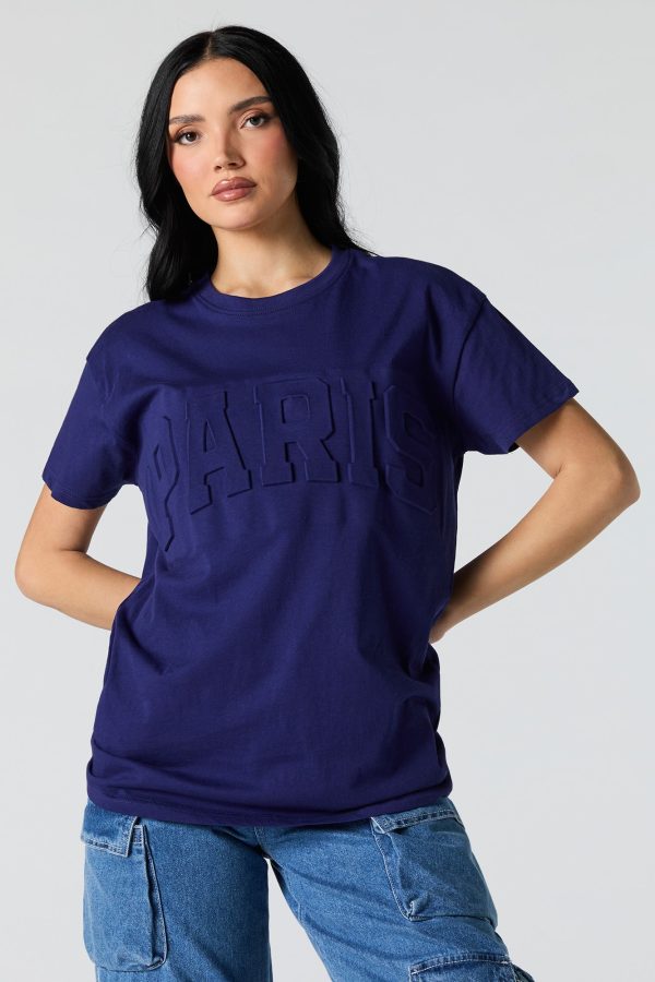 Paris Embossed T-Shirt