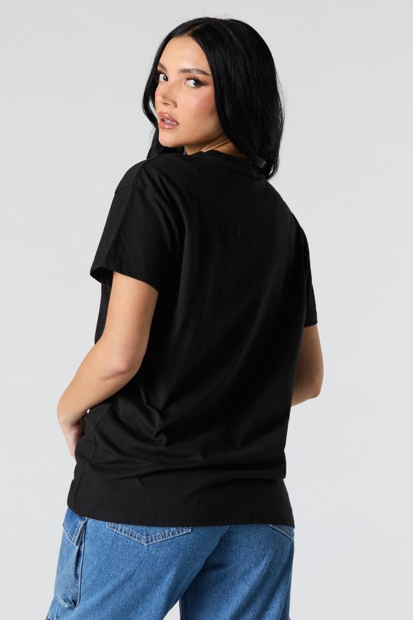 LA Twill Embroidered Graphic T-Shirt - 图片 2