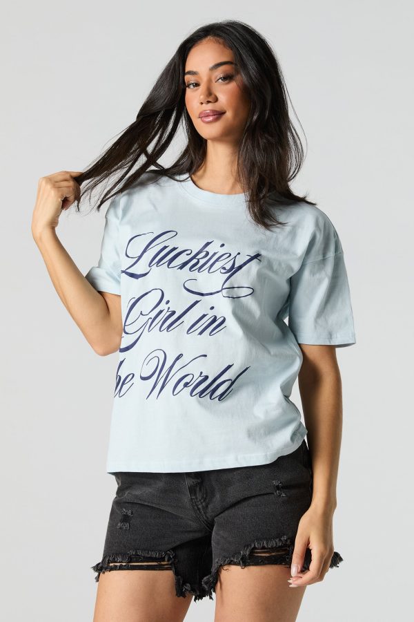 Luckiest Girl in the World Graphic T-Shirt