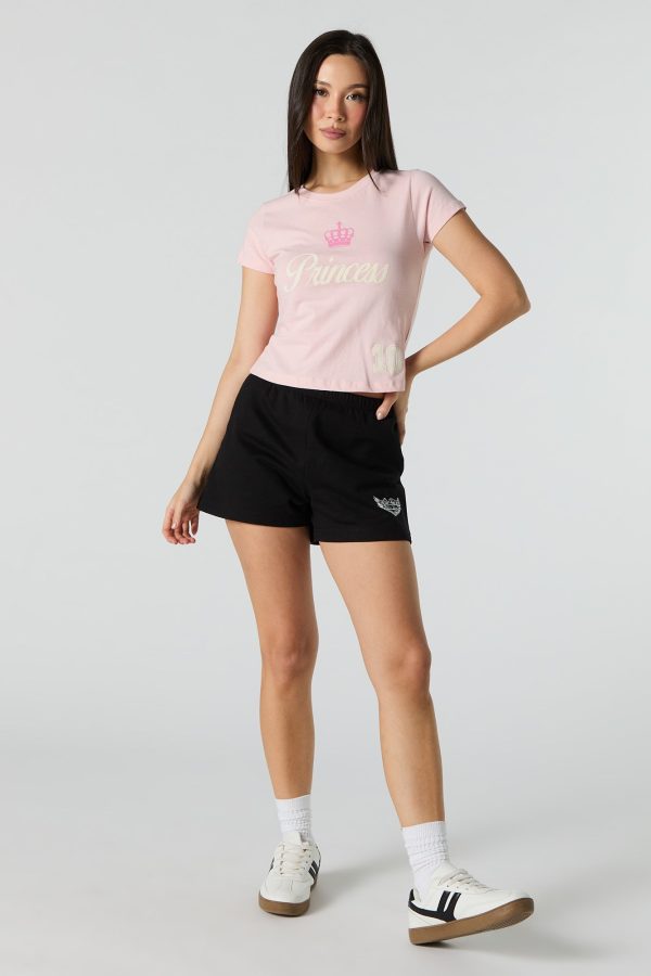 Sporty Princess Graphic Baby Tee - 图片 3