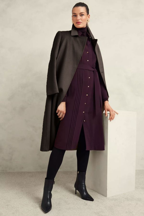 East West Women's Long Trench Coat - 图片 11