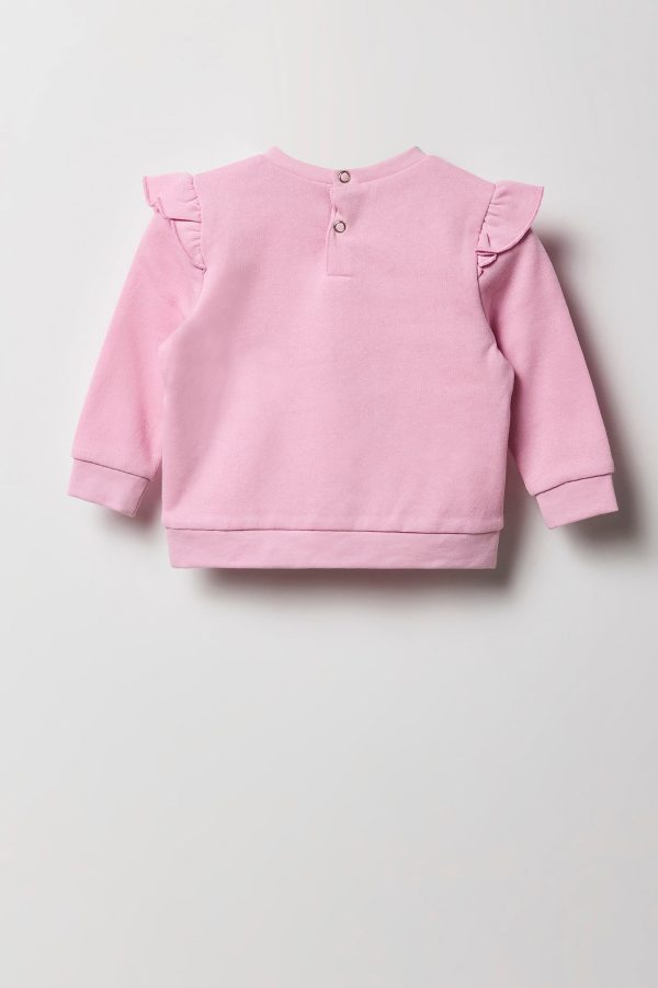 Baby Ballerina Fleece Sweatshirt & Legging 2 Piece Set - 图片 3