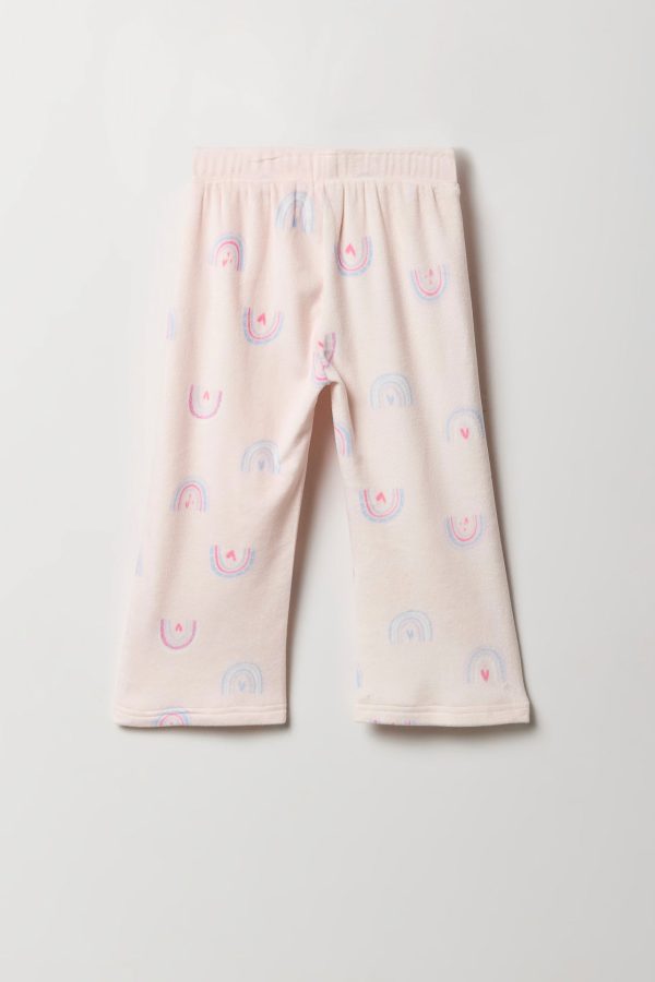 Toddler Girl Velour Wide Leg Pant - 图片 2