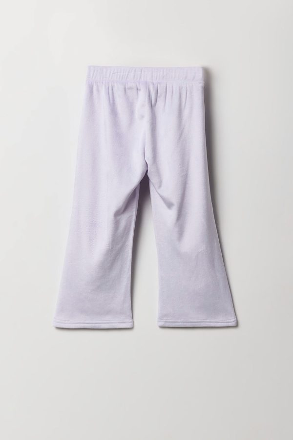 Toddler Girl Velour Wide Leg Pant - 图片 4