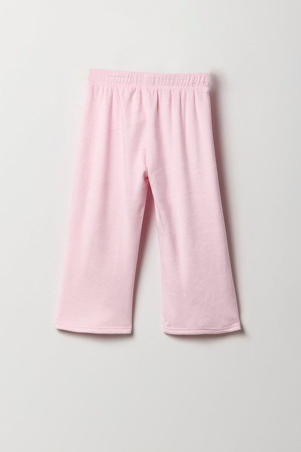 Toddler Girl Velour Wide Leg Pant - 图片 6