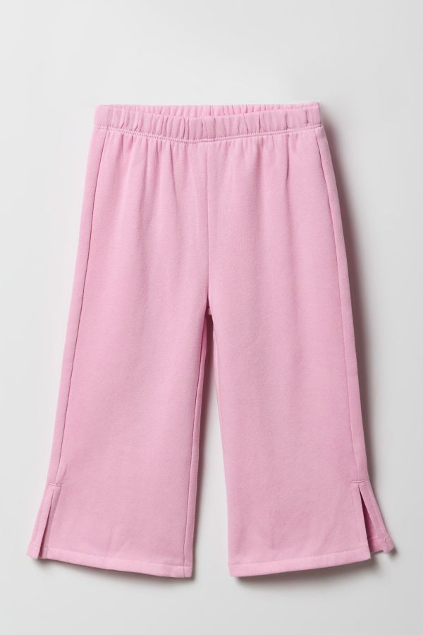 Toddler Girl Fleece Wide Leg Sweatpant - 图片 5