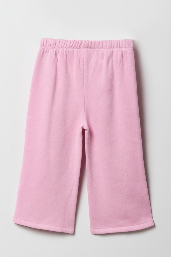 Toddler Girl Fleece Wide Leg Sweatpant - 图片 6