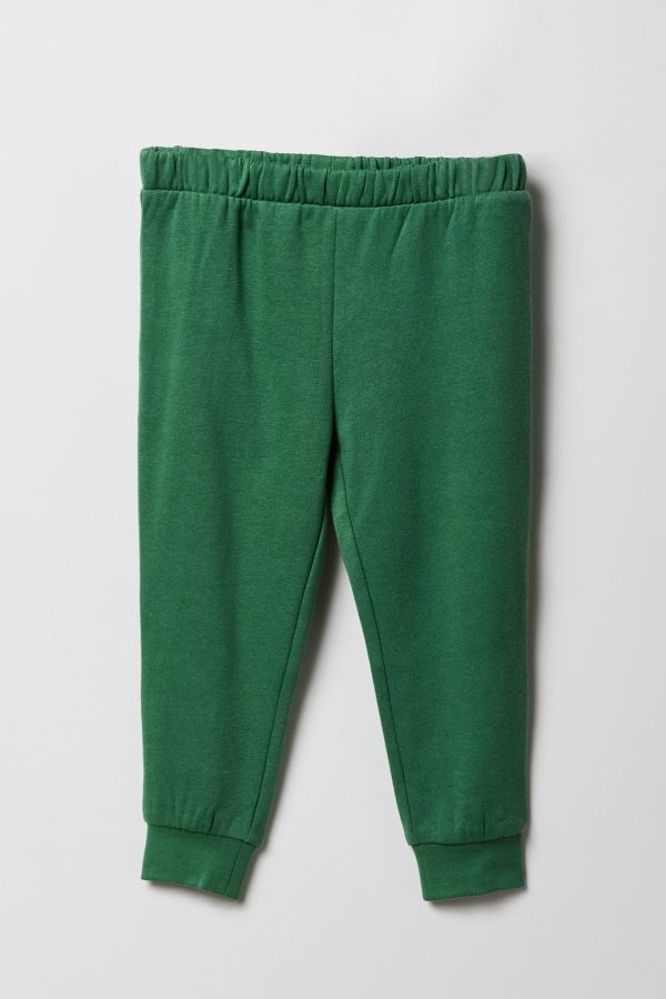 Toddler Boy Solid Fleece Jogger - 图片 3