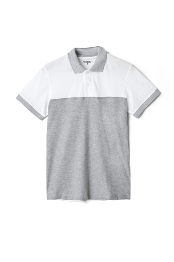 Polo Republica Men's Classic Color-Block Minor Fault Polo Shirt