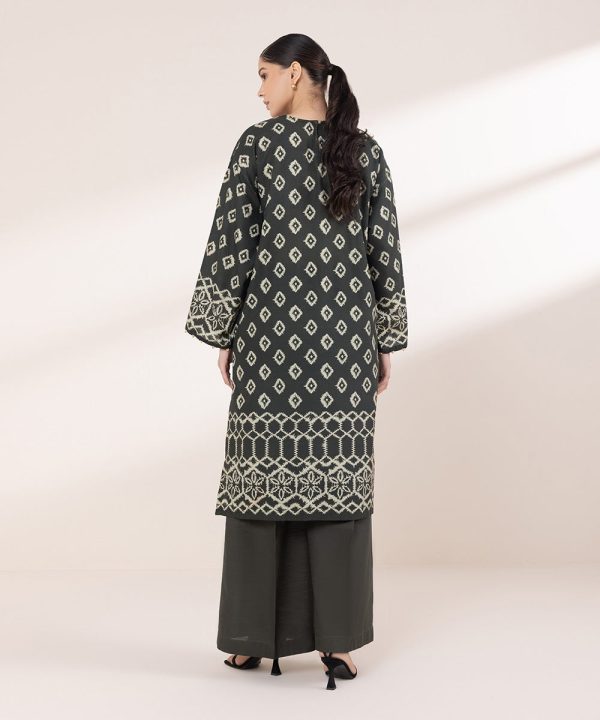 Printed Light Khaddar Shirt - 图片 4