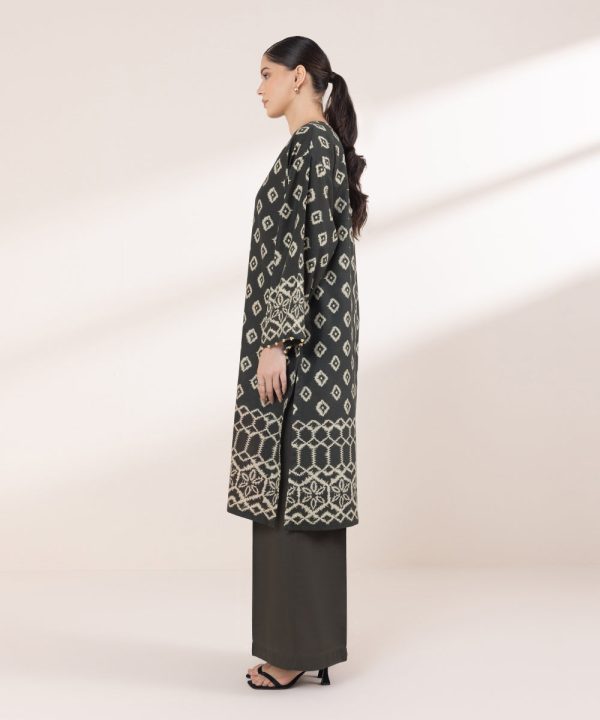 Printed Light Khaddar Shirt - 图片 3