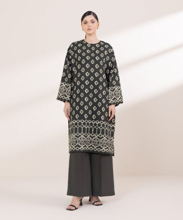 Printed Light Khaddar Shirt - 图片 2