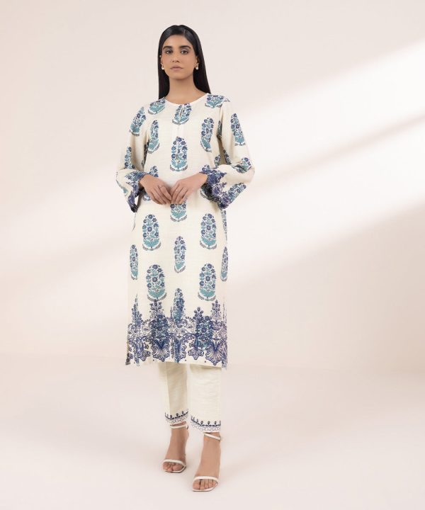 Embroidered Light Khaddar Shirt