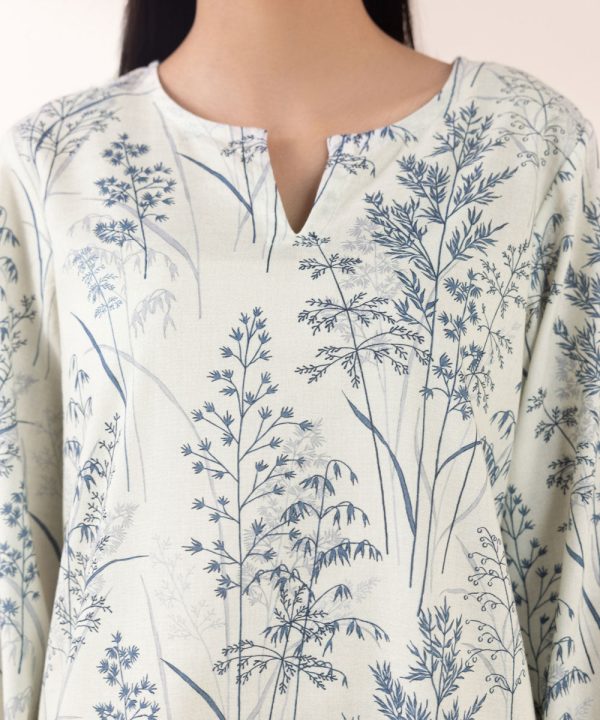 Printed Khaddar Shirt - 图片 5