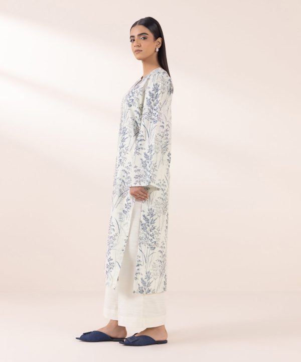 Printed Khaddar Shirt - 图片 2