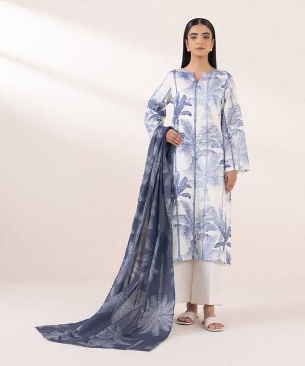 Printed Khaddar Shirt - 图片 6