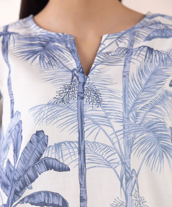 Printed Khaddar Shirt - 图片 5