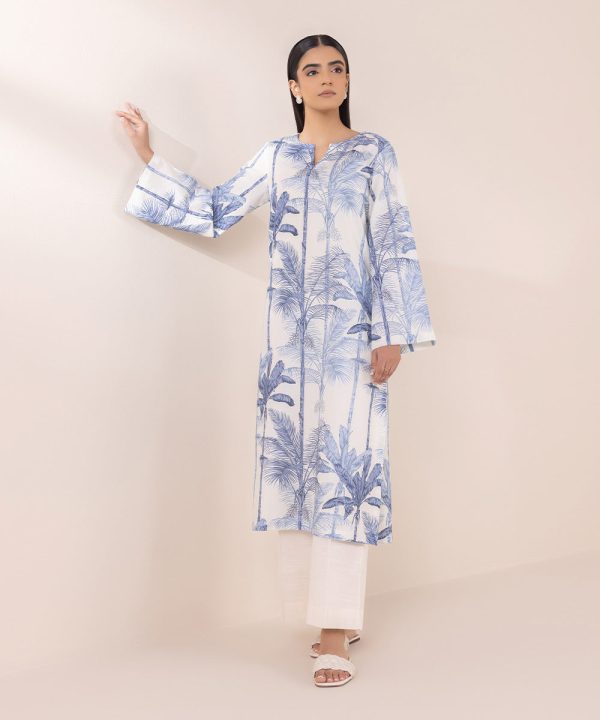 Printed Khaddar Shirt - 图片 4