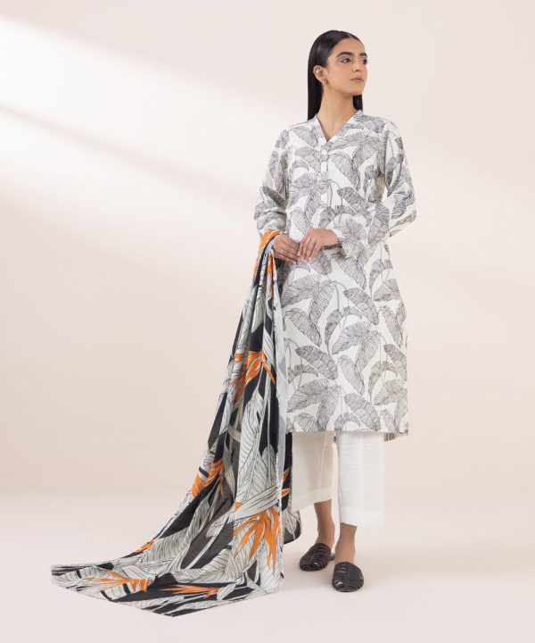 Printed Khaddar Shirt - 图片 6