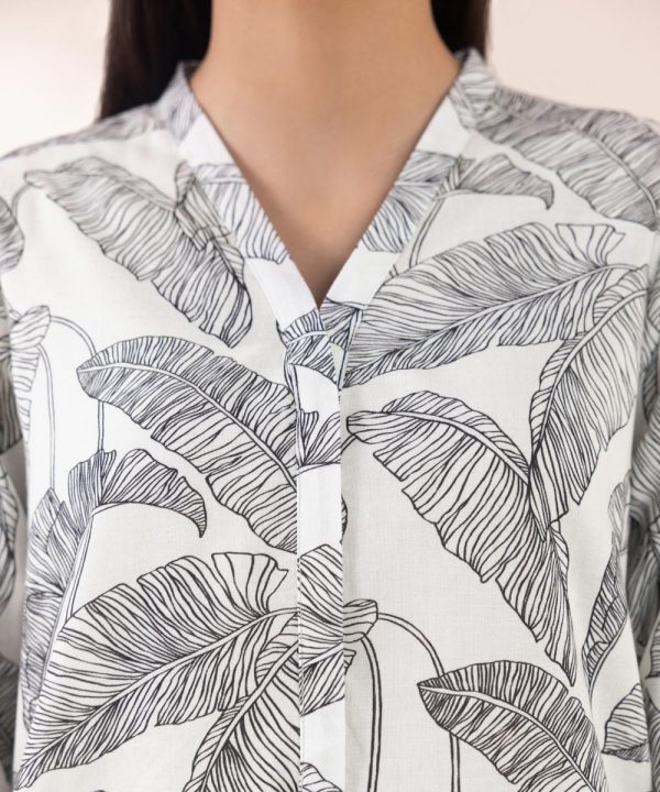 Printed Khaddar Shirt - 图片 5