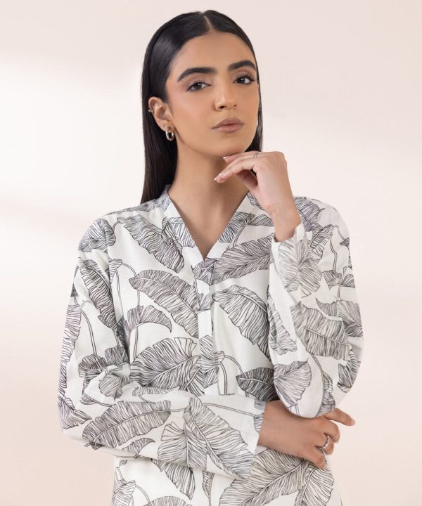 Printed Khaddar Shirt