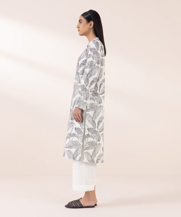 Printed Khaddar Shirt - 图片 3