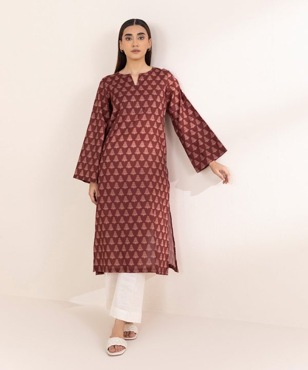 Printed Khaddar Shirt - 图片 6