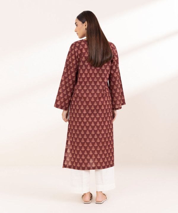 Printed Khaddar Shirt - 图片 4