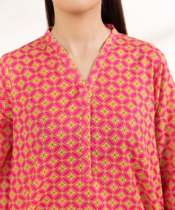 Printed Khaddar Shirt - 图片 5