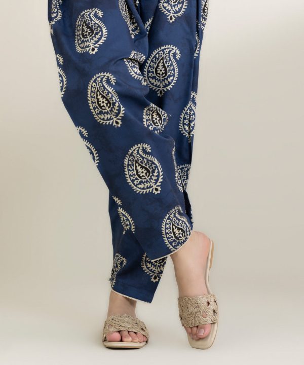 Printed Tapered Shalwar - 图片 4