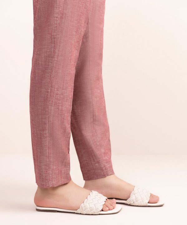 Cotton Linen Cigarette Pants - 图片 2